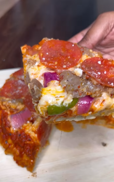 upside down pizza