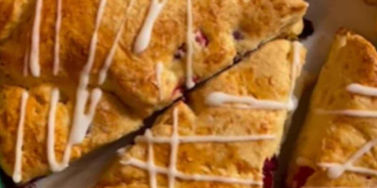cranberry orange scones  — Scottys Everyday