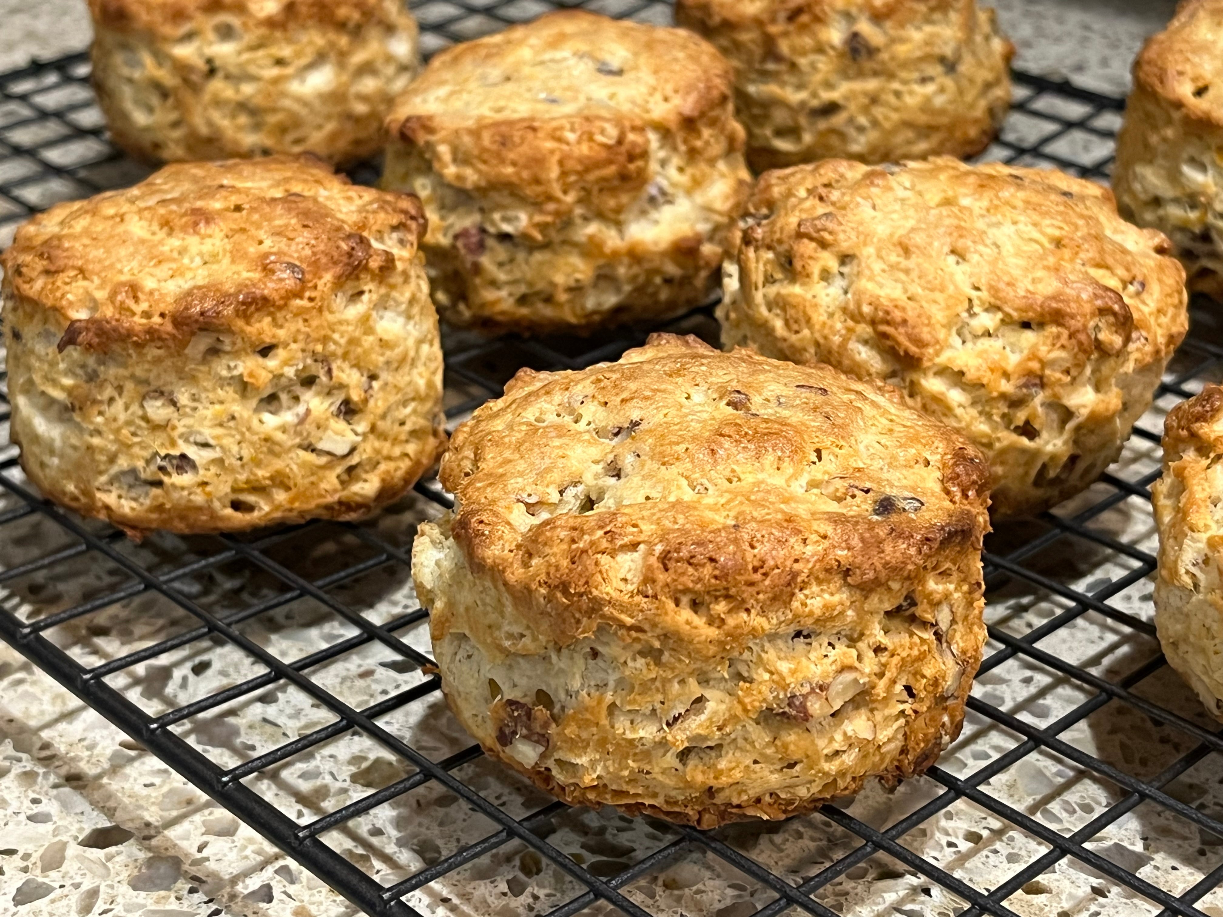 low carb orange pecan scones
