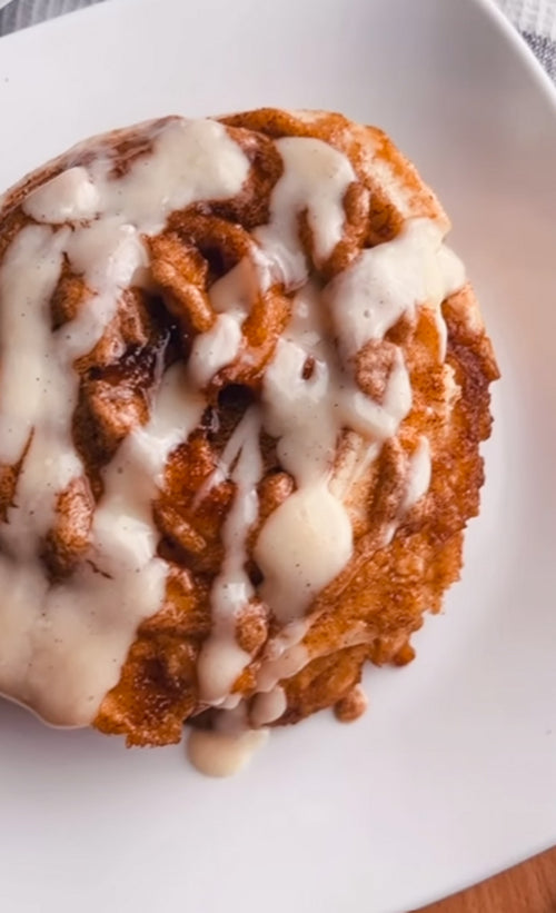 cinnamon roll pancakes