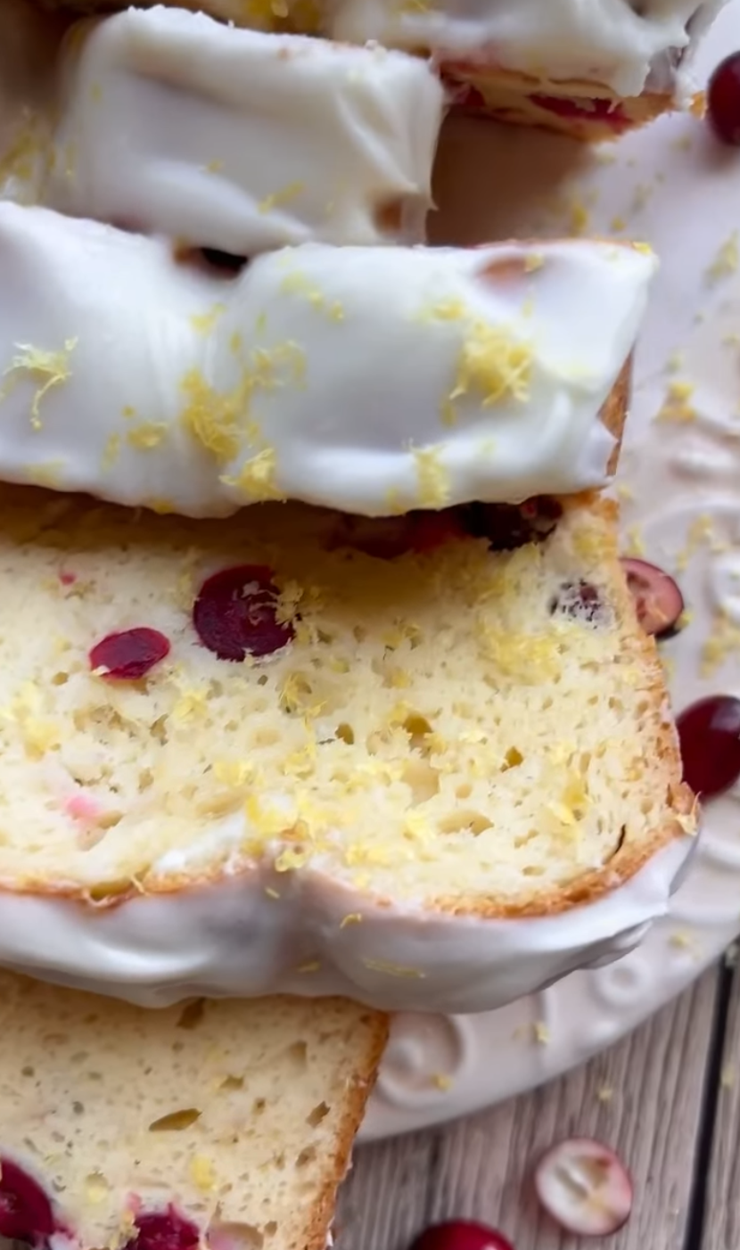 cranberry lemon loaf