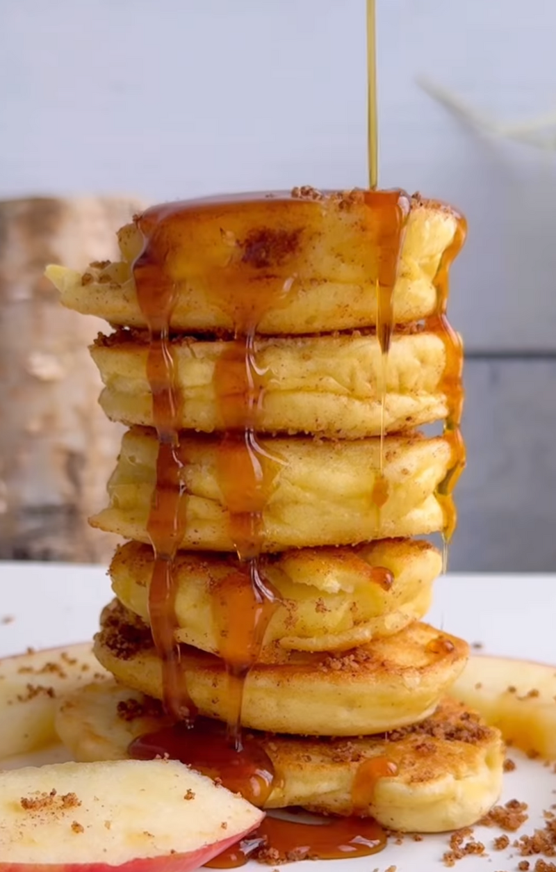 apple fritter pancake bites