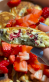 keto raspberry baby pancakes