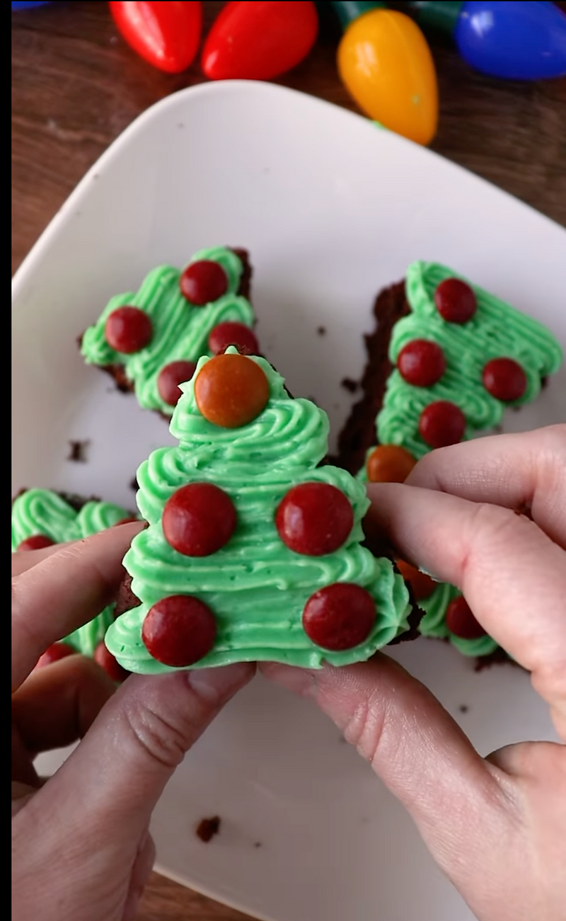 christmas tree brownies