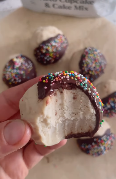chocolate covered cake balls
