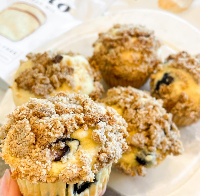 coffee cake blueberry muffins — Scottys Everyday