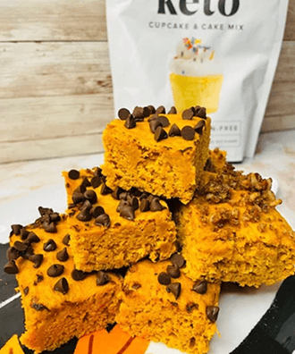 keto two ingredient pumpkin bars