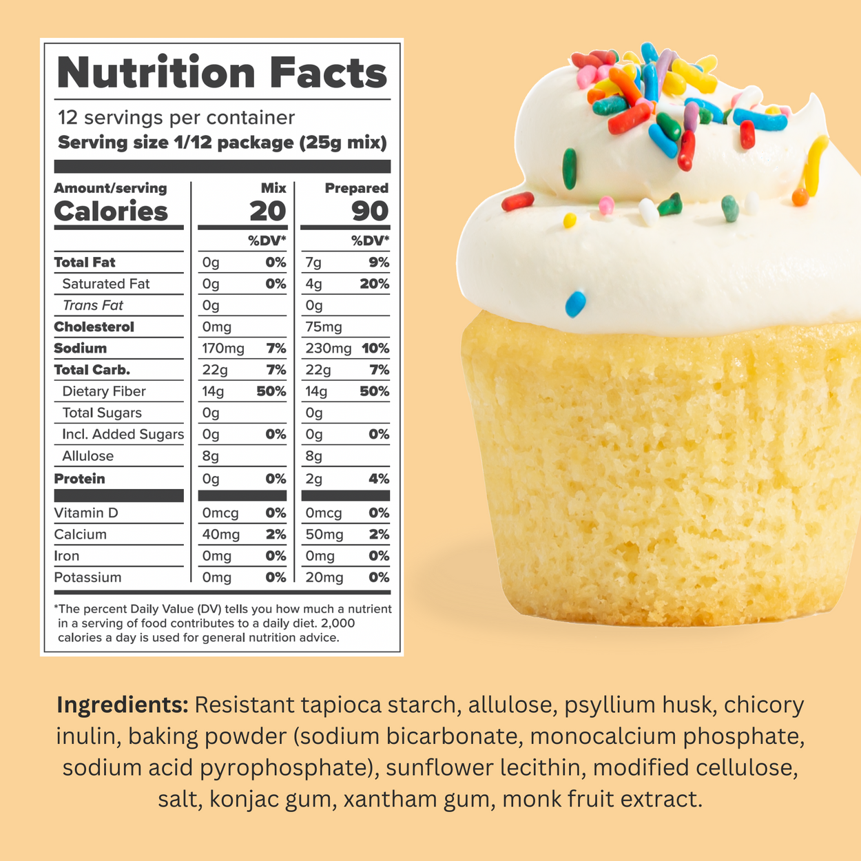 Keto Cupcake Mix Scottys Everyday