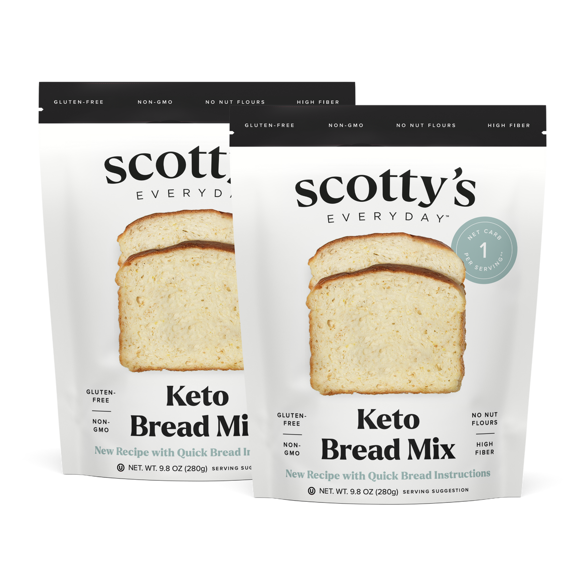 Scotty's Everyday Keto Bread Baking Mix (1 Net Carb), Gluten Free Non
