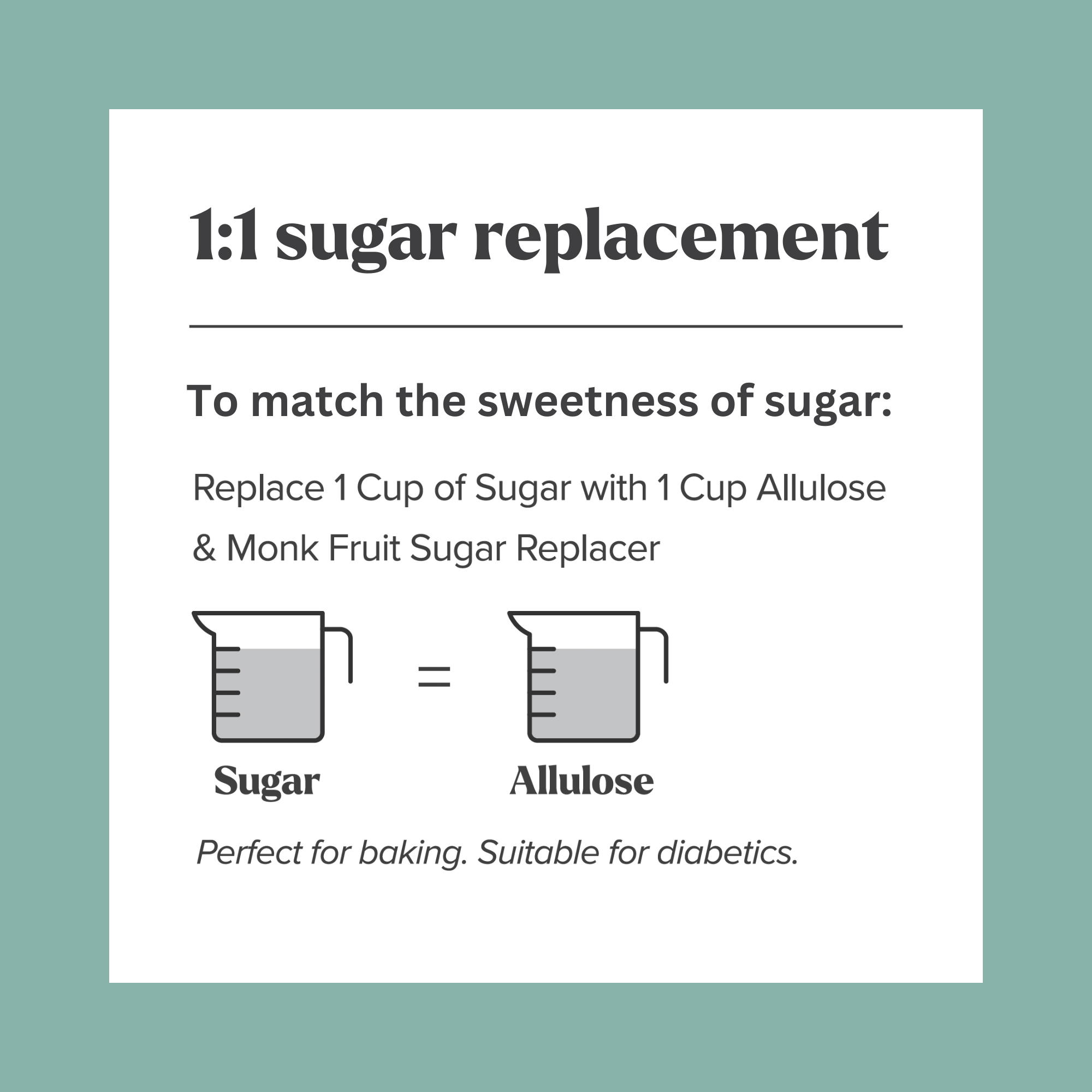 Allulose Sugar Replacement