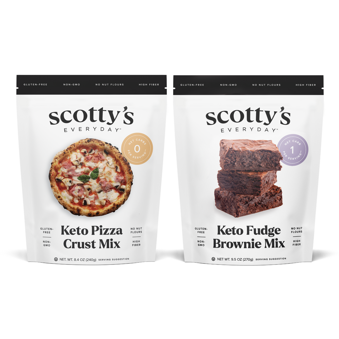 Scotty's Everyday Keto Mix 2Pack (0 Net Carbs), Gluten Free NonGMO